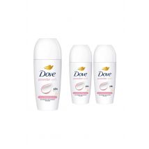 Dove Powder Soft Roll On Anti-Perspirant with 48H Long Lasting Fragrance 50ml, 3 Pack in White