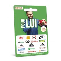 Carte Cadeau Multi Enseignes - Supercard Pour Lui - De 10€ à 150€ - Valable dans + de 300 enseignes