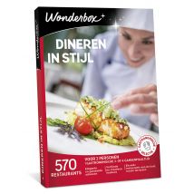 Wonderbox Dineren in stijl - Geschenkideeën voor 2 personen - 570 stijlvolle restaurants