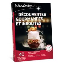 Wonderbox Découvertes gourmandes et insolites - Coffret Cadeau Restaurant & Gastronomie - Idée cadeau pour 2 personnes