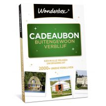 Wonderbox Cadeaubon Buitengewoon verblijf - Geschenkideeën voor 2 personen - Meer dan 2000 buitengewone verblijven om uit te kiezen