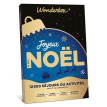 Wonderbox Joyeux Noël de Rêve - Idée cadeau Pour 1 ou 2 personnes Séjour en hôtel 3*, maison d’hôtes, dîner gastronomique, atelier d’œoenologie, 