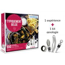Wonderbox Typiquement belge - Coffret Cadeau gastronomy Idée cadeau 1 repas typiquement belge pour 2 personnes 550 restaurants