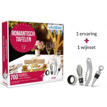 Wonderbox Romantisch tafelen - Geschenkideeën een romantisch etentje voor 2 personen brede keuze uit smakelijke ervaringen -