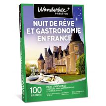 Wonderbox Nuit de rêve et gastronomie en France - Coffret Cadeau Séjour & week-end - Idée cadeau pour 2 personnes