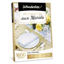 Wonderbox Félicitations aux mariés - Magie - Coffret Cadeau Séjour & week-end - Idée cadeau pour 2 personnes