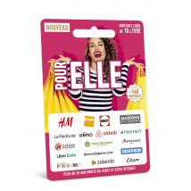 Carte Cadeau Multi Enseignes - Supercard Pour Elle - De 10€ à 150€ - Valable dans + de 300 enseignes