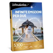 Wonderbox Infinite emozioni per due - Cofanetti regalo Per 2 persone - Idee Regalo di Compleanno
