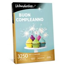 Wonderbox Buon Compleanno - Cofanetti regalo Per 1 o 2 persone - Idee Regalo di Compleanno