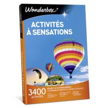 Wonderbox Activités à sensations - Coffret Cadeau Sport & Aventure - Idée cadeau pour 1 à 10 personnes