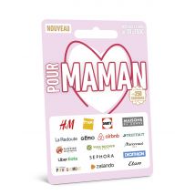 Carte Cadeau Multi Enseignes - Supercard Pour Maman - De 10€ à 150€ - Valable dans + de 300 enseignes