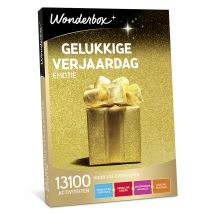 Wonderbox Gelukkige verjaardag - Emotie - Geschenkideeën voor 1 of 2 personen - 13 100 keuzes: gastronomie, wellness, sport, verblijf