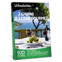 Wonderbox 3 giorni e 2 cene gourmet - Cofanetti regalo Per 2 persone - Idee Regalo di Compleanno