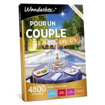 Wonderbox Pour un couple en or - Coffret Cadeau Beauté & bien-être - Idée cadeau pour 2 personnes