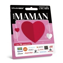 Wonderbox Carte Pour Maman - Carte Cadeau de 10€ à 150€
