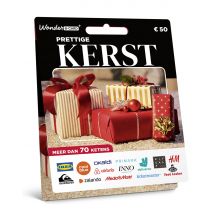 Wonderbox Kaart Prettige kerst - Geschenkideeën om te ruilen voor cadeaukaarten met keuze uit meer dan 70 ketens binnen mode, home & deco, multimedia 