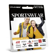 Wonderbox Kaart Sportswear - Cadeaukaart - Saldo tussen € 10 tot € 150 Om te ruilen voor cadeaukaarten van sportieve merken en ketens