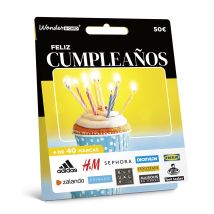 Wonderbox Tarjeta Feliz Cumpleaños - Tarjetas Multimarca Tarjeta Feliz Cumpleaños de 25€ a 100€ - Ideas de regalos de cumpleaños, tarjetas de 