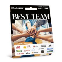 Carte Cadeau Multi Enseignes - Carte Best Team - De 10€ à 150€ - Valable dans + de 300 enseignes