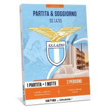 S.S. Lazio - 1 partita + 1 notte - Biglietti 2 biglietti per una partita, più una notte in un albergo a Roma. - Cofanetti Regalo, Idee Regalo di 