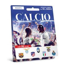 Carta - Biglietto di Calcio - Carta & Buono Regalo, Gift card da 25€, 50€ e 100€