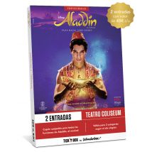 Wonderbox Descubre Aladdin - 2 entradas - Cofre y Caja Regalo Ocio y tours - Ideas de regalos originales 2 personas