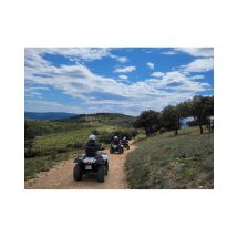 Wonderbox Randonnée oenotouristique en quad près de Montpellier - Idée cadeau Profitez d'une randonnée oenotouristique guidée en quad qui vous 