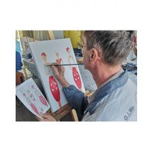Wonderbox Atelier peinture à Tillières (49) - Atelier peinture adulte - 2 heures - Idée cadeau Envie de passer un moment créatif en famille ou entre 