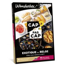 Wonderbox CAP OU PAS CAP - Exotique ou belge ? - Coffret Cadeau gastronomy Idée cadeau 1 repas exotique ou belge pour 2 personnes 95 repas exotiques 