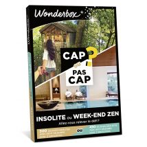 Wonderbox CAP OU PAS CAP - Insolite ou week-end zen ? - Coffret Cadeau stay Idée cadeau 1 nuit insolite ou 1 séjour de détente pour 2 personnes 500 