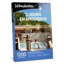 Wonderbox 3 jours en amoureux - Coffret Cadeau stay Idée cadeau 2 nuits + petits déjeuners pour 2 personnes 1 200 séjours romantiques