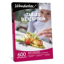 Wonderbox Tables d'exception - Coffret Cadeau gastronomy Idée cadeau 1 repas gastronomique pour 2 personnes 600 restaurants