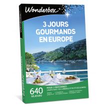 Wonderbox 3 jours gourmands en Europe - Coffret Cadeau stay Idée cadeau 2 nuits + 1 ou 2 dîners + petits déjeuners pour 2 personnes 640 séjours