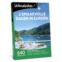 Wonderbox 3 smaakvolle dagen in Europa - Geschenkideeën 2 nachten met ontbijt en een diner voor 2 personen keuze uit 640 verblijven verspreid in 