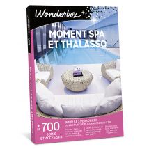 Wonderbox Moment Spa et Thalasso - Idée cadeau Pour 1 à 2 personnes Jusqu'à 1/2 journée de bien-être Accès privatif aux espaces détentes : spa avec 