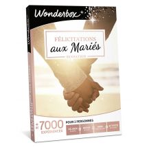 Wonderbox Félicitations aux mariés Sensation - Coffret Cadeau, Box Cadeau, Idée cadeau Pour 2 personnes Séjour magique, dîner gastronomique dans un 