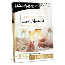 Wonderbox Félicitations aux mariés Excellence - Idée cadeau Pour 2 personnes Séjour avec accès au spa, dîner dans un restaurant labellisé, soins de 