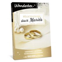 Wonderbox Bon Cadeau Félicitations aux Mariés Liberté - Coffret Cadeau -Idée cadeau mariage, le cadeau idéal pour les mariés Le choix facile, la 