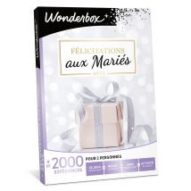 Wonderbox Félicitations aux mariés Rêve - Idée cadeau Pour 2 personnes Séjour romantique, dîner en tête-à-tête, modelage thaï traditionnel, croisière 