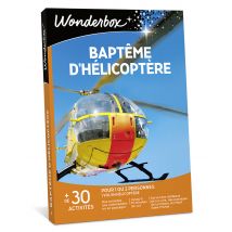Wonderbox Baptême d'hélicoptère - Idée cadeau Un vol en hélicoptère pour 1 ou 2 personnes Jusqu'à 15 minutes de vol