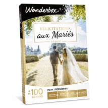 Wonderbox Félicitations aux mariés Féerie - Coffret Cadeau -Idée cadeau mariage, le cadeau idéal pour les mariés Pour 2 personnes Hôtel 4* ou 5*, 