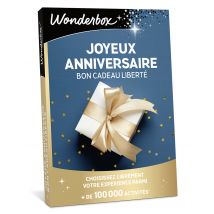 Wonderbox Bon Cadeau Joyeux Anniversaire Liberté - Coffret Cadeau -Idée cadeau anniversaire, le cadeau d'anniversaire idéal Le choix facile, la 