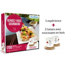 Wonderbox Rendez-vous gourmand - Coffret Cadeau gastronomy Idée cadeau 1 repas ou 1 dégustation pour 2 personnes 1700 restaurants gourmands