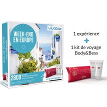 Wonderbox Week-end en Europe - Coffret Cadeau stay Idée cadeau 1 ou 2 nuits avec ou sans petits déjeuners pour 2 personnes 2 800 établissements en 