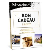 Wonderbox Bon Cadeau Liberté - Idée cadeau Le choix facile, la liberté totale Montant à créditer de 30 à 500€ L’accès à plus de 100 000 activités
