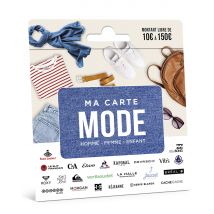 Carte Cadeau Multi Enseignes - Carte Cadeau Mode - De 10€ à 150€ - Valable dans + de 300 enseignes