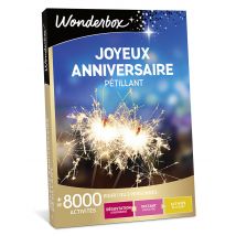 Wonderbox Joyeux Anniversaire Pétillant - Coffret Cadeau, Box Cadeau, Idée cadeau Pour 1 ou 2 personnes Dégustation de pâtisseries ou de cocktail avec
