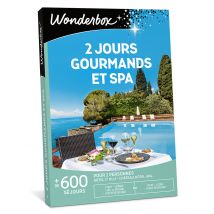 Wonderbox 2 jours gourmands et spa - Coffret Cadeau, Box Cadeau, Idée cadeau 1 nuit avec petit déjeuner et soin ou 1 nuit avec dîner, petit déjeuner 
