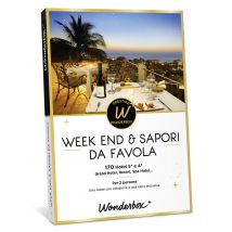 Wonderbox Week end & sapori da favola - Cofanetti regalo 1 notte con colazione e cena esclusiva per 2 persone Hotel 5* e 4*, Grand Hotel, resort, Spa 