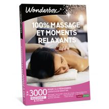 Wonderbox 100% Massage et moments relaxants - Coffret Cadeau, Box Cadeau, Idée cadeau Pour 1 à 2 personnes Jusqu'à 4h de bien-être Massage* tibétain, 